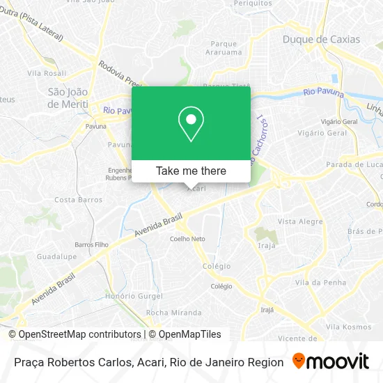 Praça Robertos Carlos, Acari map