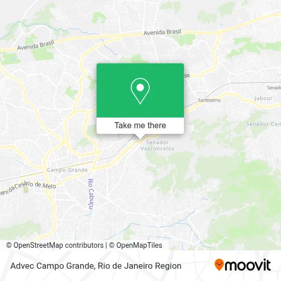 Advec Campo Grande map