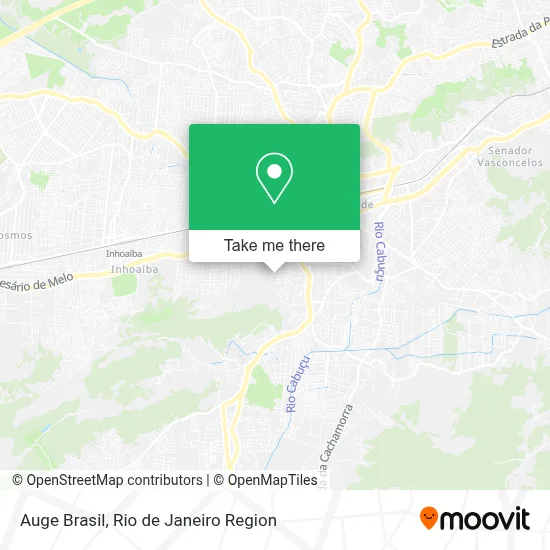 Auge Brasil map