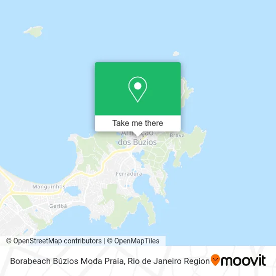 Borabeach Búzios Moda Praia map
