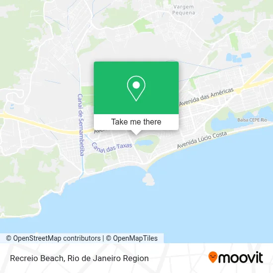 Recreio Beach map