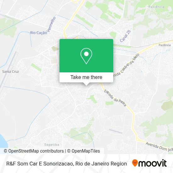 R&F Som Car E Sonorizacao map