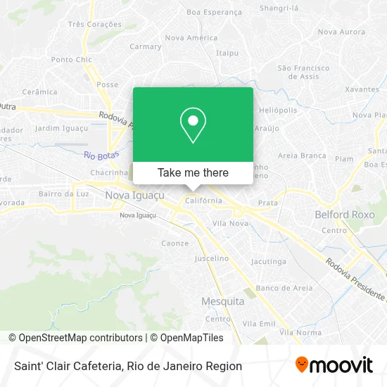Saint' Clair Cafeteria map