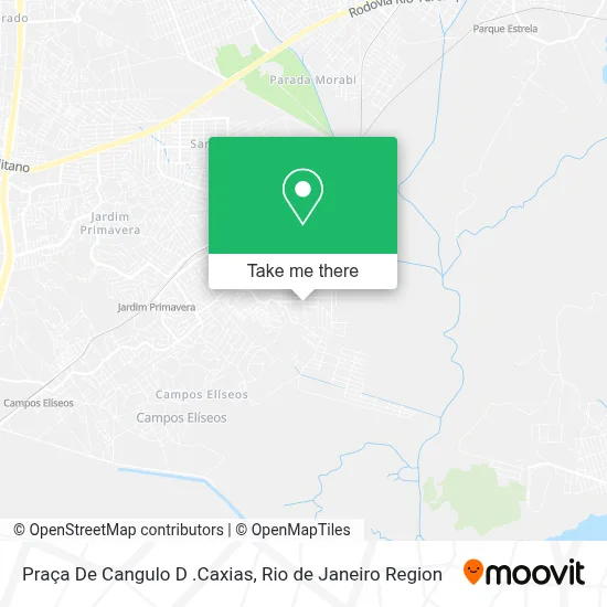 Praça De Cangulo D .Caxias map