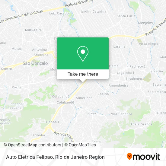 Auto Eletrica Felipao map