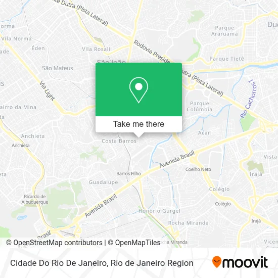 Cidade Do Rio De Janeiro map