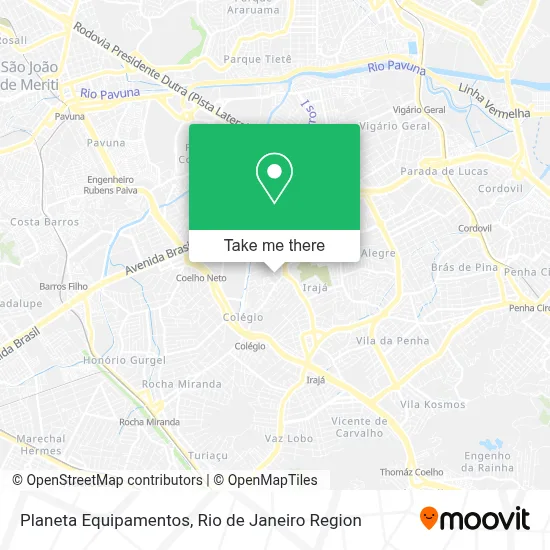 Planeta Equipamentos map