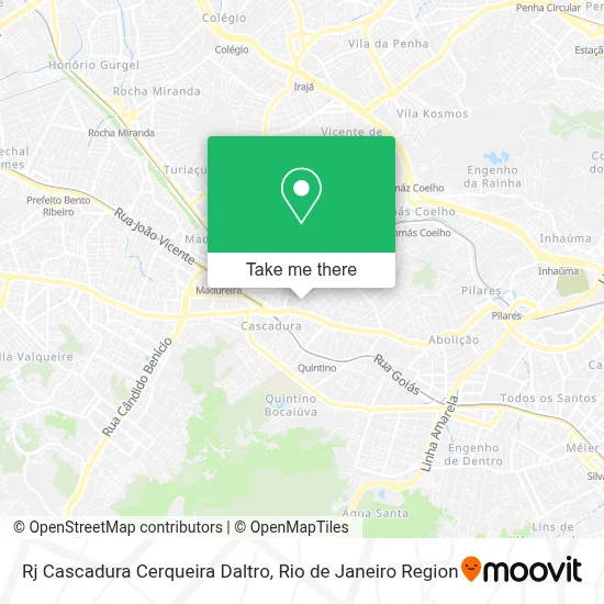 Rj Cascadura Cerqueira Daltro map