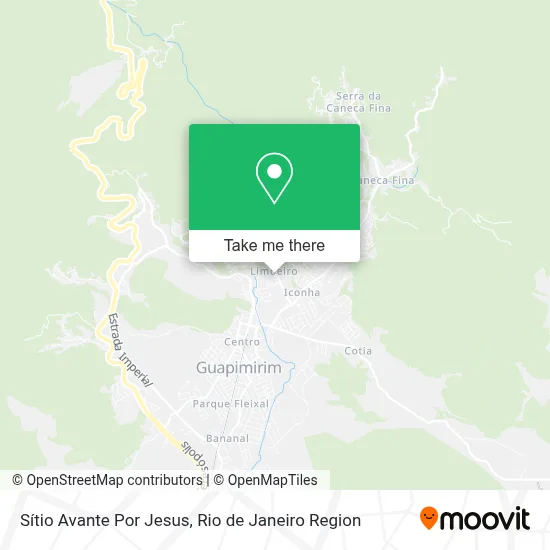 Sítio Avante Por Jesus map