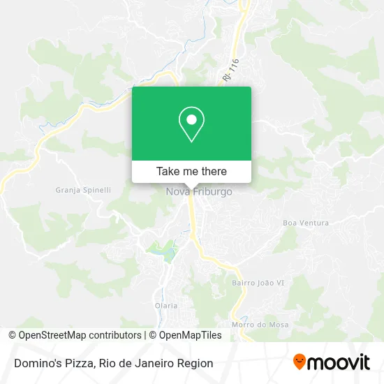 Domino's Pizza map