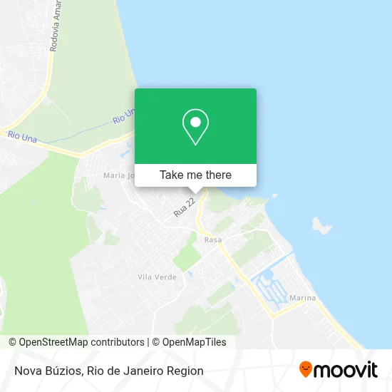 Nova Búzios map