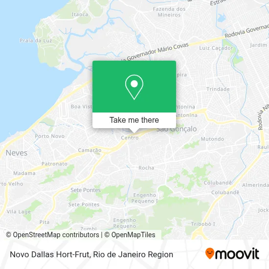 Novo Dallas Hort-Frut map