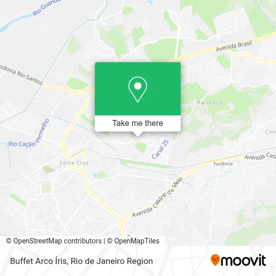 Buffet Arco Íris map