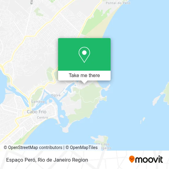 Espaço Peró map