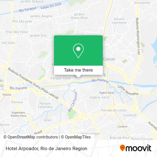 Hotel Arpoador map