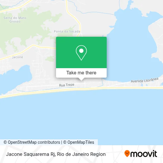 Jacone Saquarema Rj map