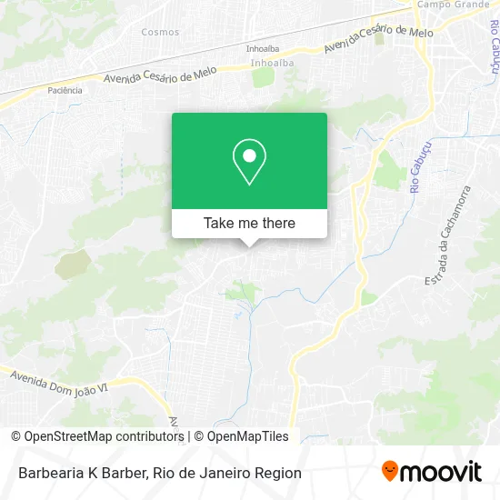 Barbearia K Barber map