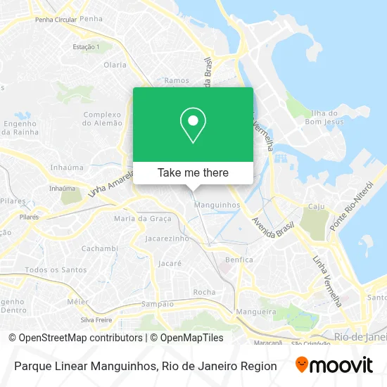 Parque Linear Manguinhos map