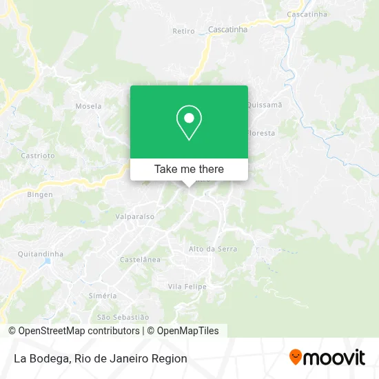 La Bodega map