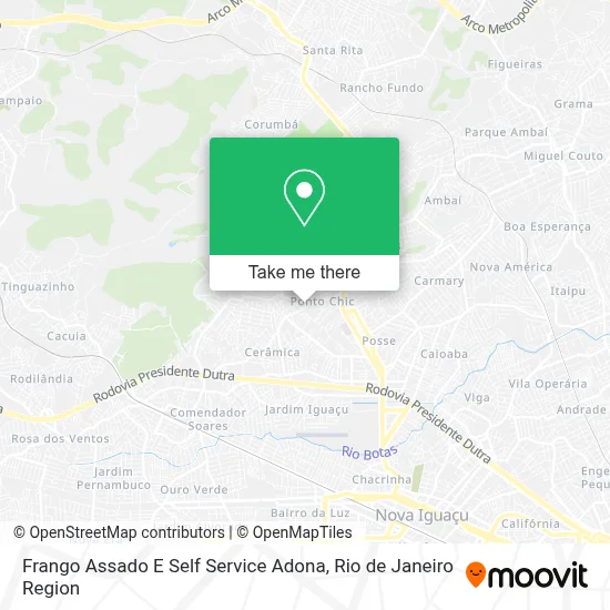 Frango Assado E Self Service Adona map