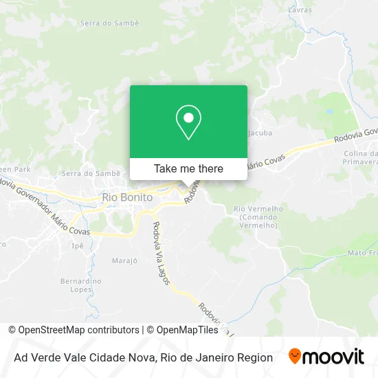 Ad Verde Vale Cidade Nova map