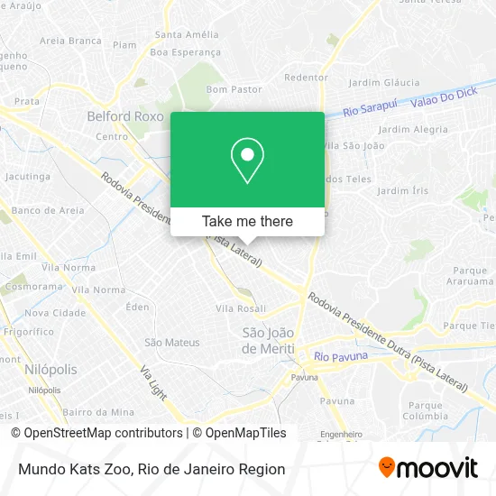 Mundo Kats Zoo map