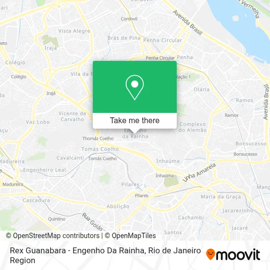 Rex Guanabara - Engenho Da Rainha map