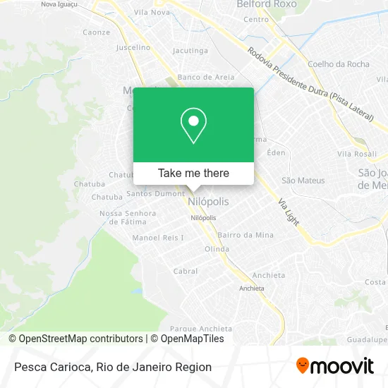 Pesca Carioca map