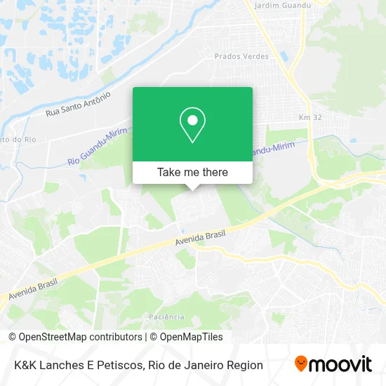 K&K Lanches E Petiscos map