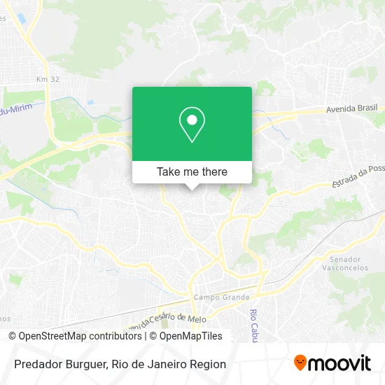 Predador Burguer map