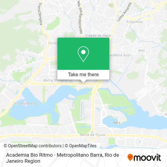 Academia Bio Ritmo - Metropolitano Barra map
