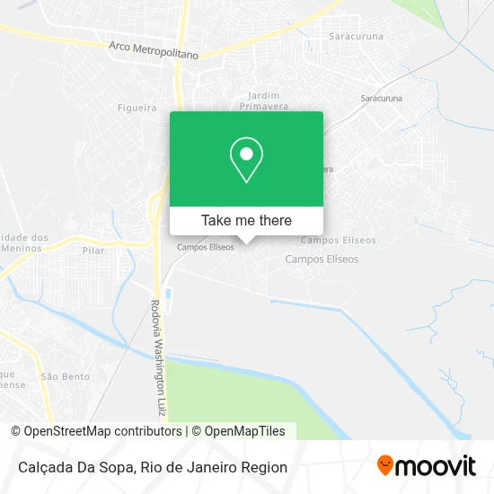 Calçada Da Sopa map