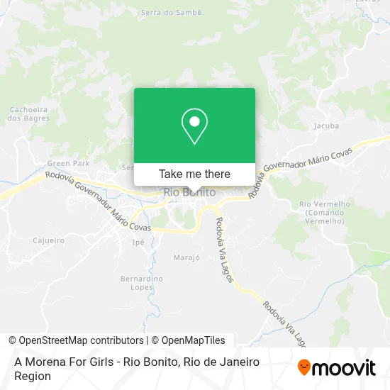 A Morena For Girls - Rio Bonito map