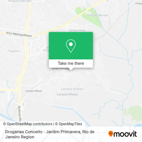 Drogarias Conceito - Jardim Primavera map