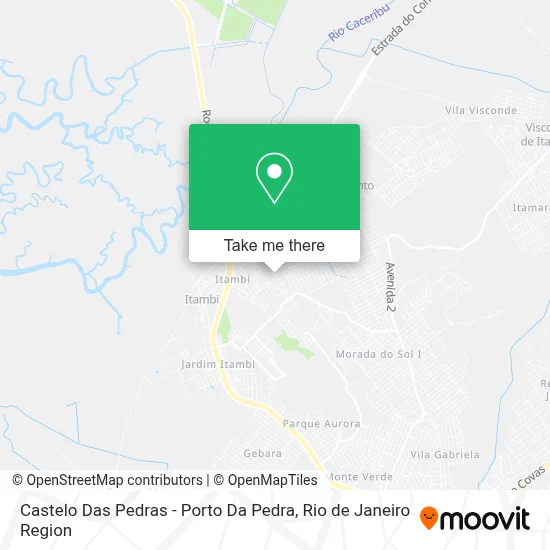 Castelo Das Pedras - Porto Da Pedra map