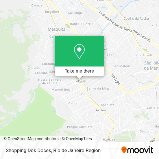 Shopping Dos Doces map