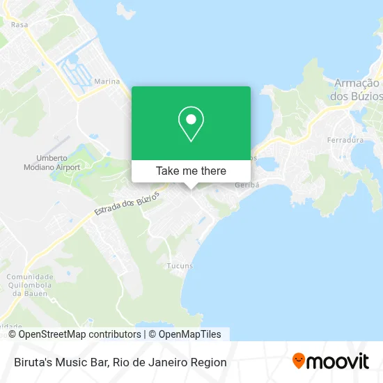 Biruta's Music Bar map