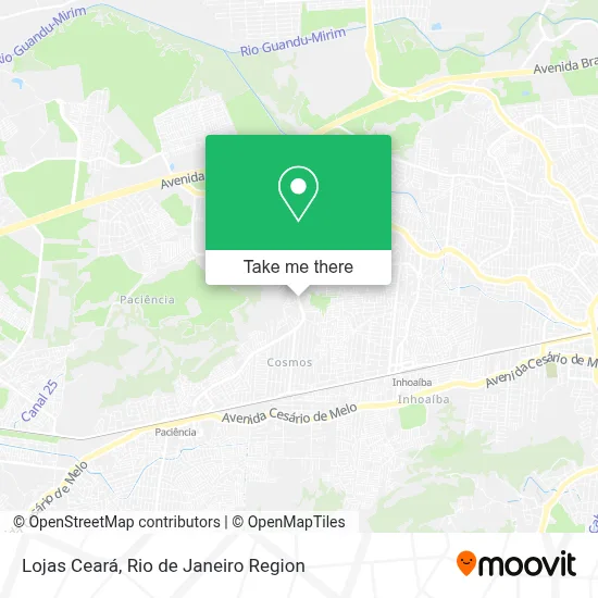 Lojas Ceará map