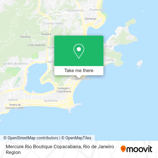Mercure Rio Boutique Copacabana map