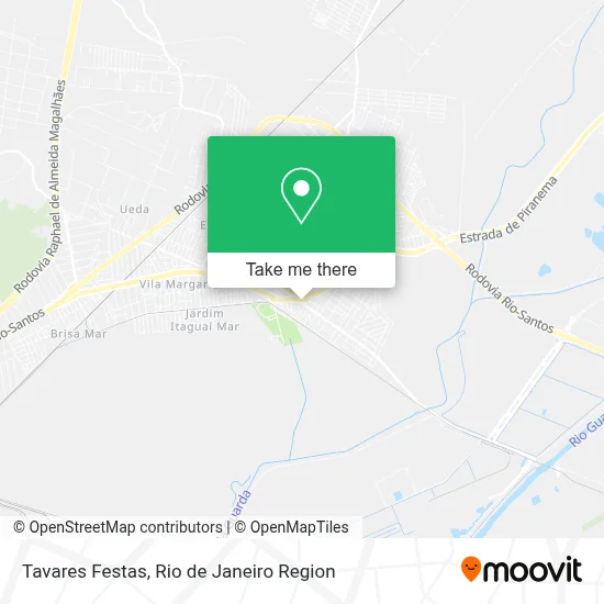 Tavares Festas map