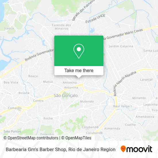 Barbearia Gm's Barber Shop map