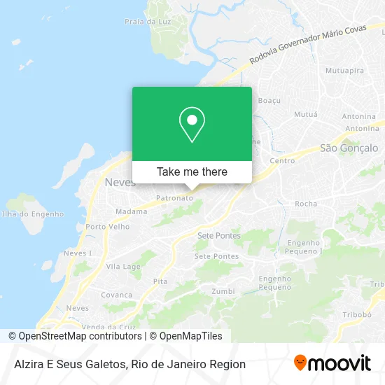 Alzira E Seus Galetos map