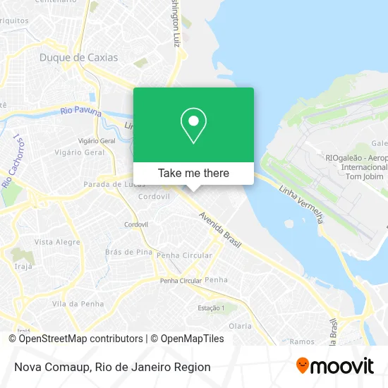 Nova Comaup map
