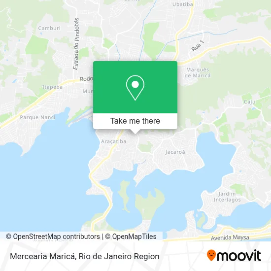 Mercearia Maricá map