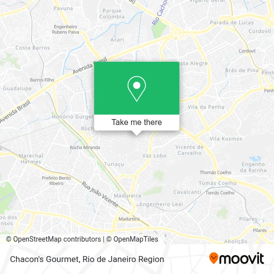 Chacon's Gourmet map