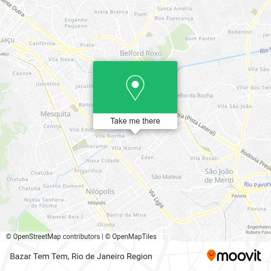 Bazar Tem Tem map