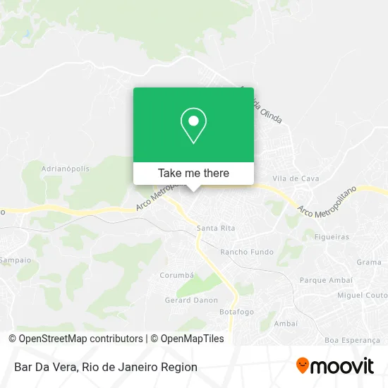 Bar Da Vera map