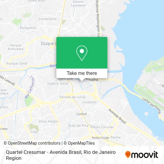 Quartel Cresumar - Avenida Brasil map