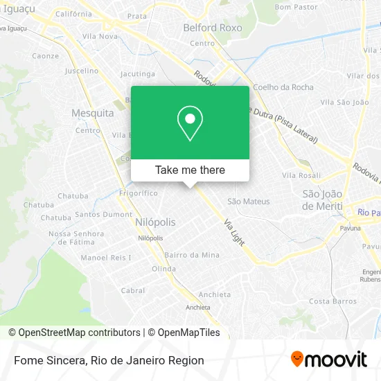 Fome Sincera map