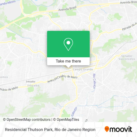Residencial Thutson Park map
